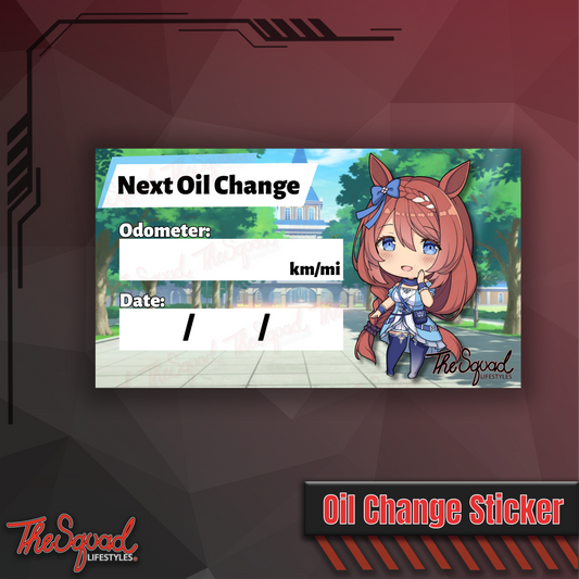 Super Creek Oil Change Sticker