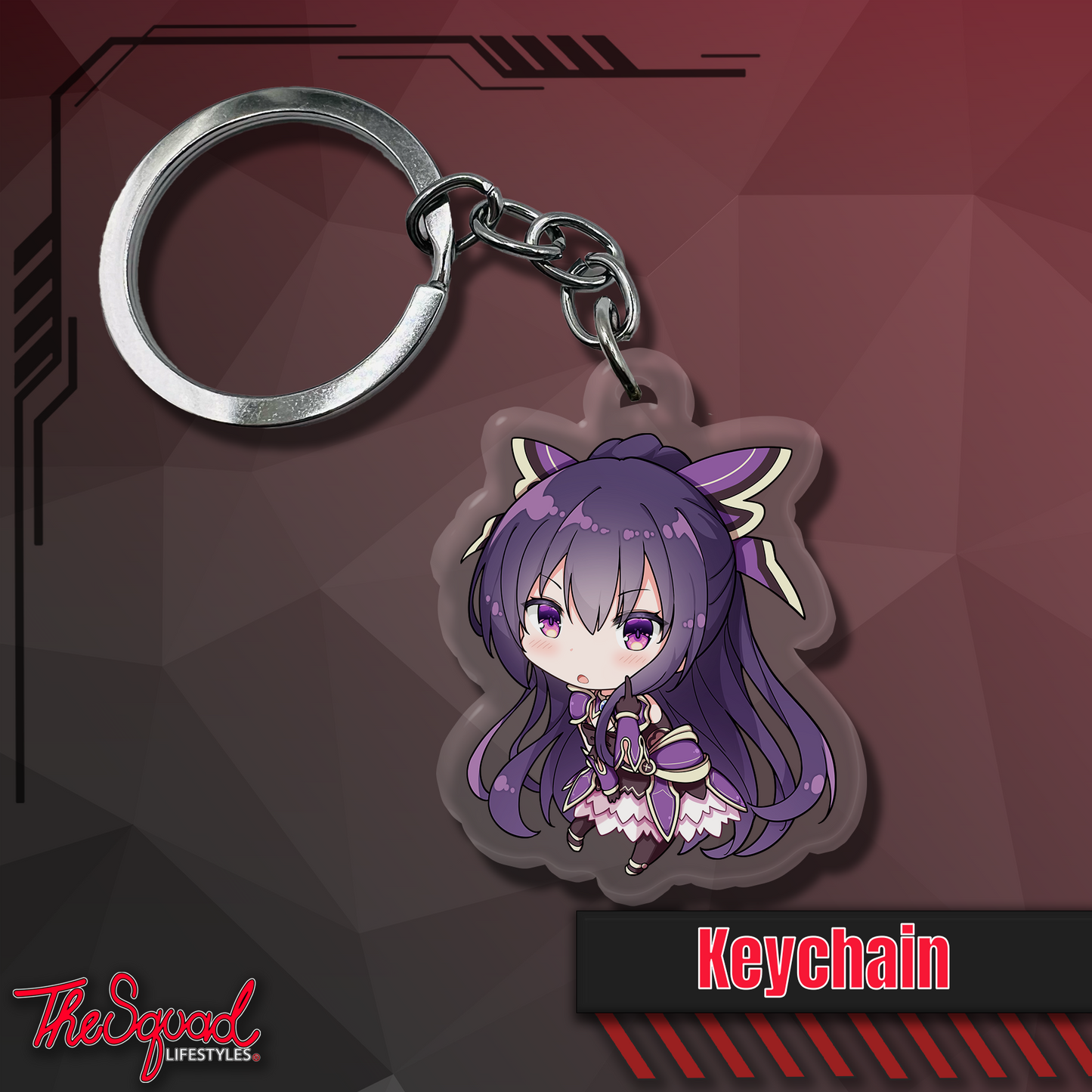 Tohka Pocket Waifu Keychain