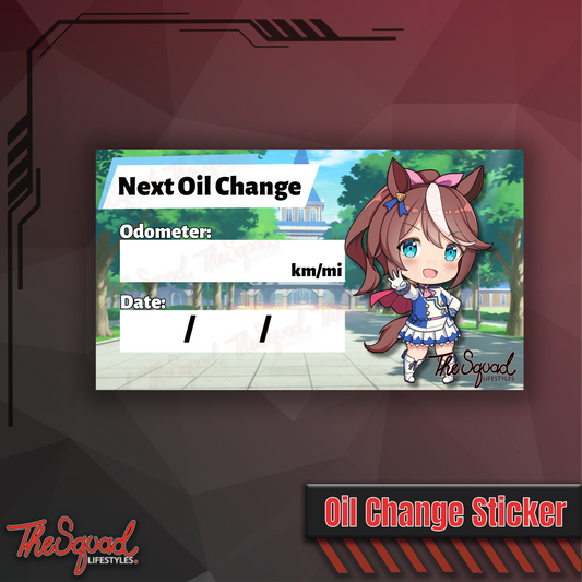 Tokai Teio Oil Change Sticker