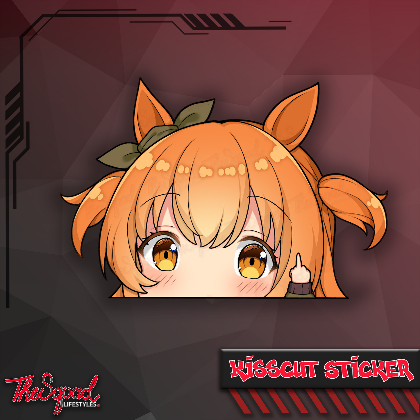 Uma Pocket Waifus V4 Peeker Stickers
