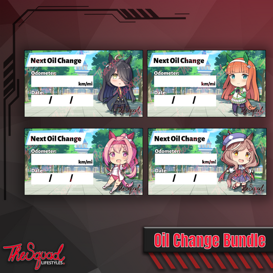 Pocket Umas V2 Oil Change Sticker Bundle