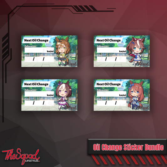 Pocket Umas V3 Oil Change Sticker Bundle