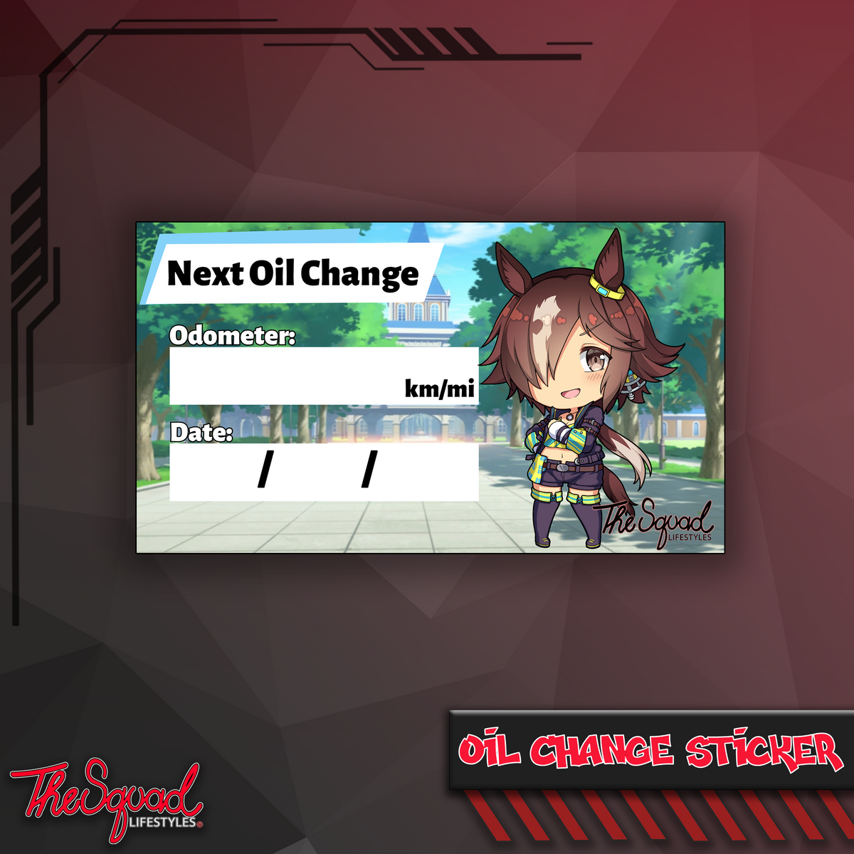 Pocket Umas V5 Oil Change Stickers