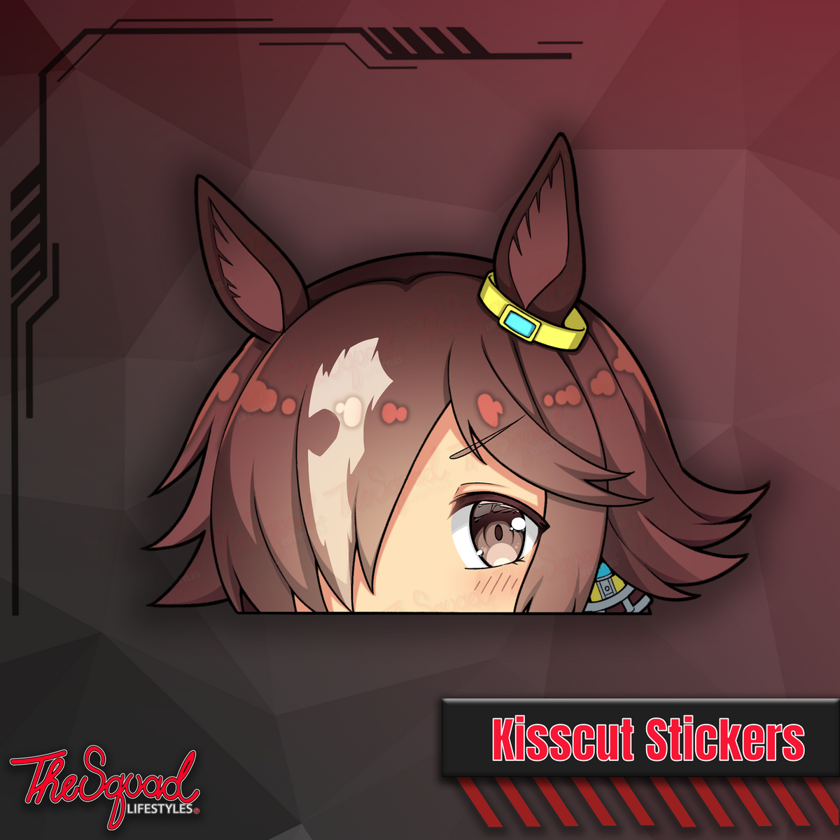 Uma Pocket Waifus V5 Peeker Stickers