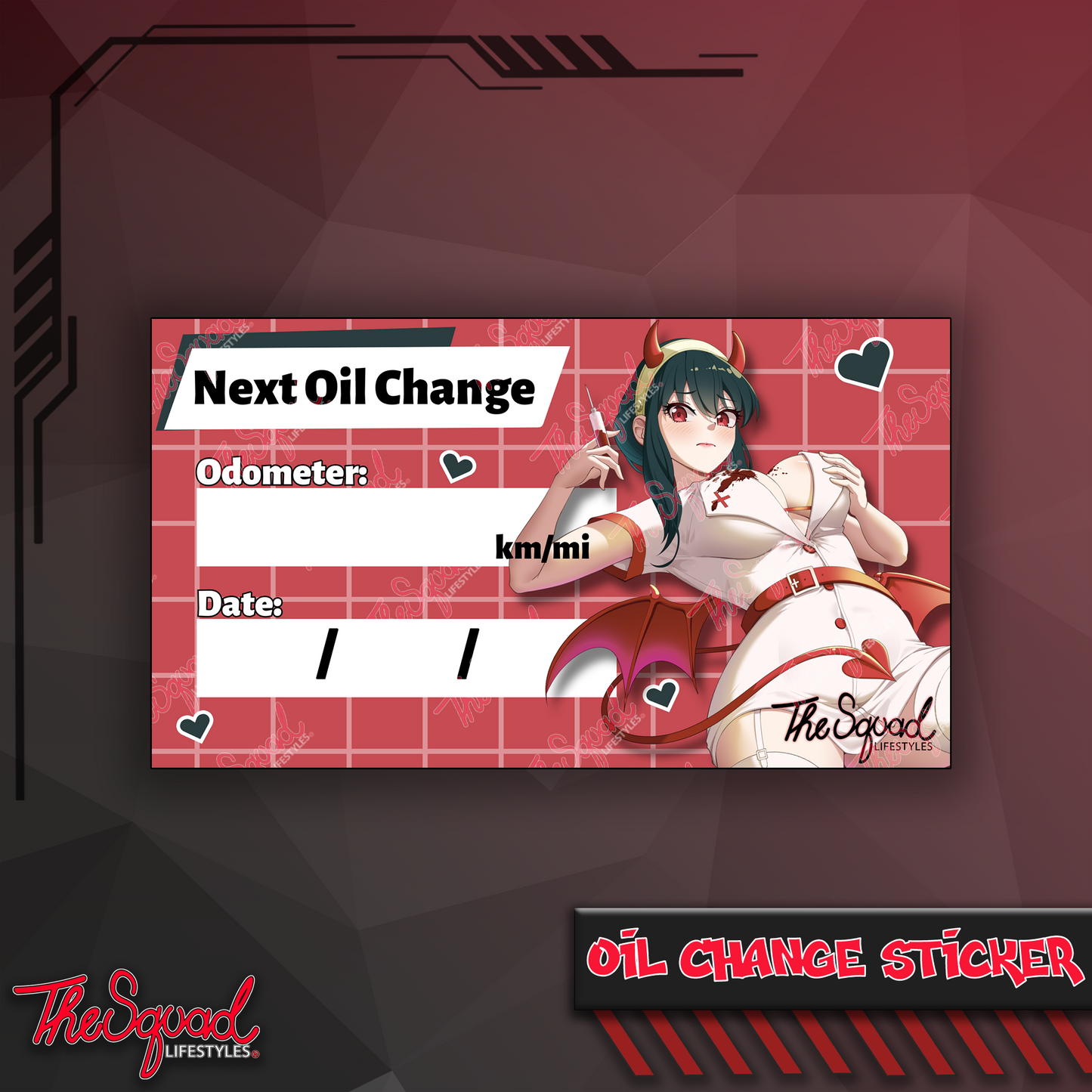NurseYor Oil Change Sticker