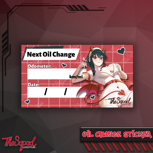 NurseYor Oil Change Sticker