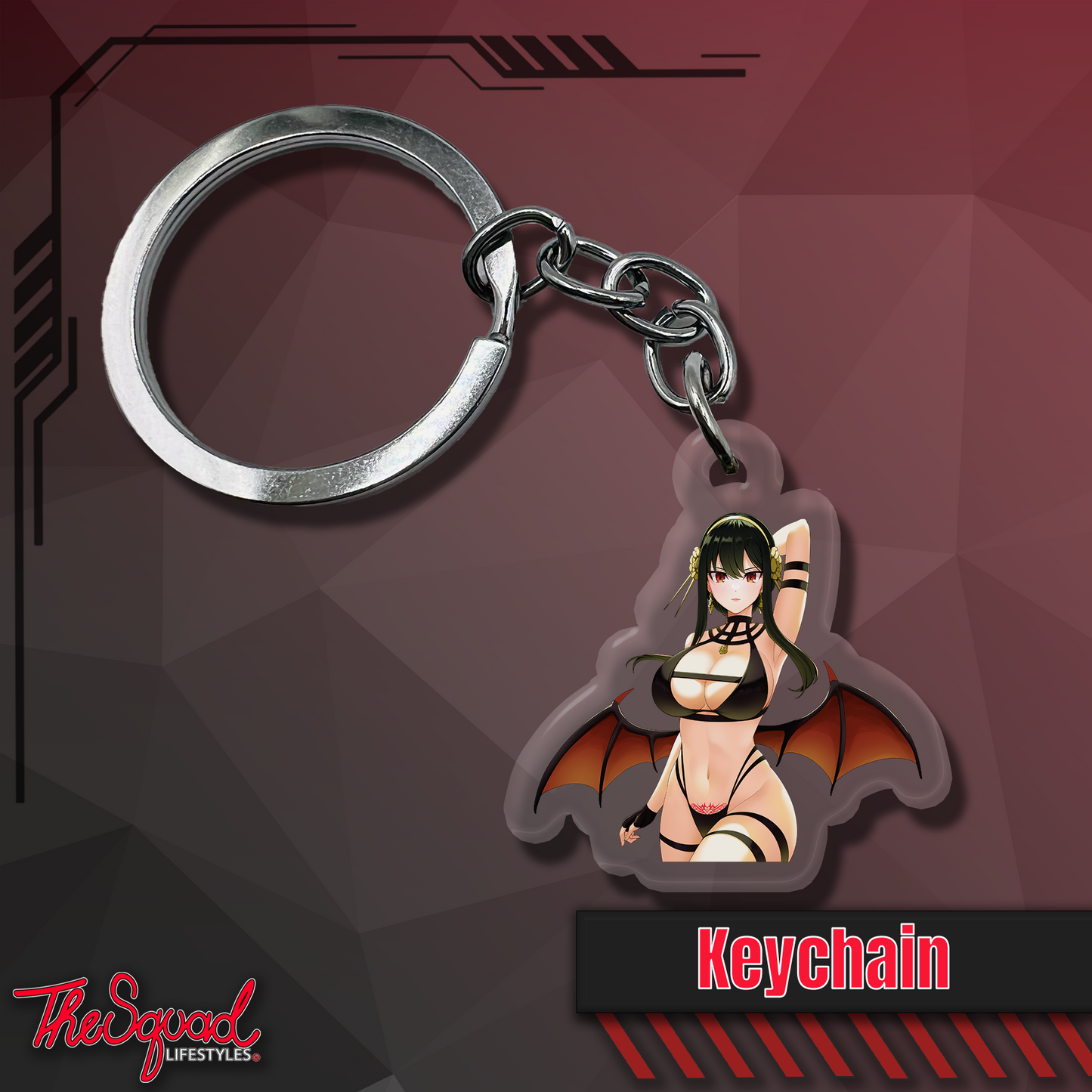 Succubus Yor Keychain