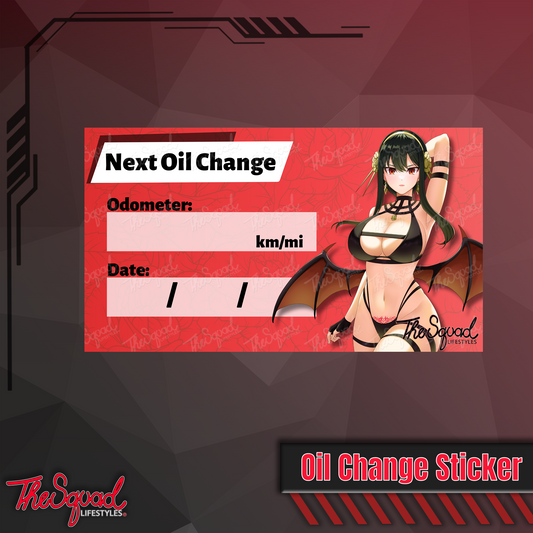 yor Succubus Oil Change Sticker