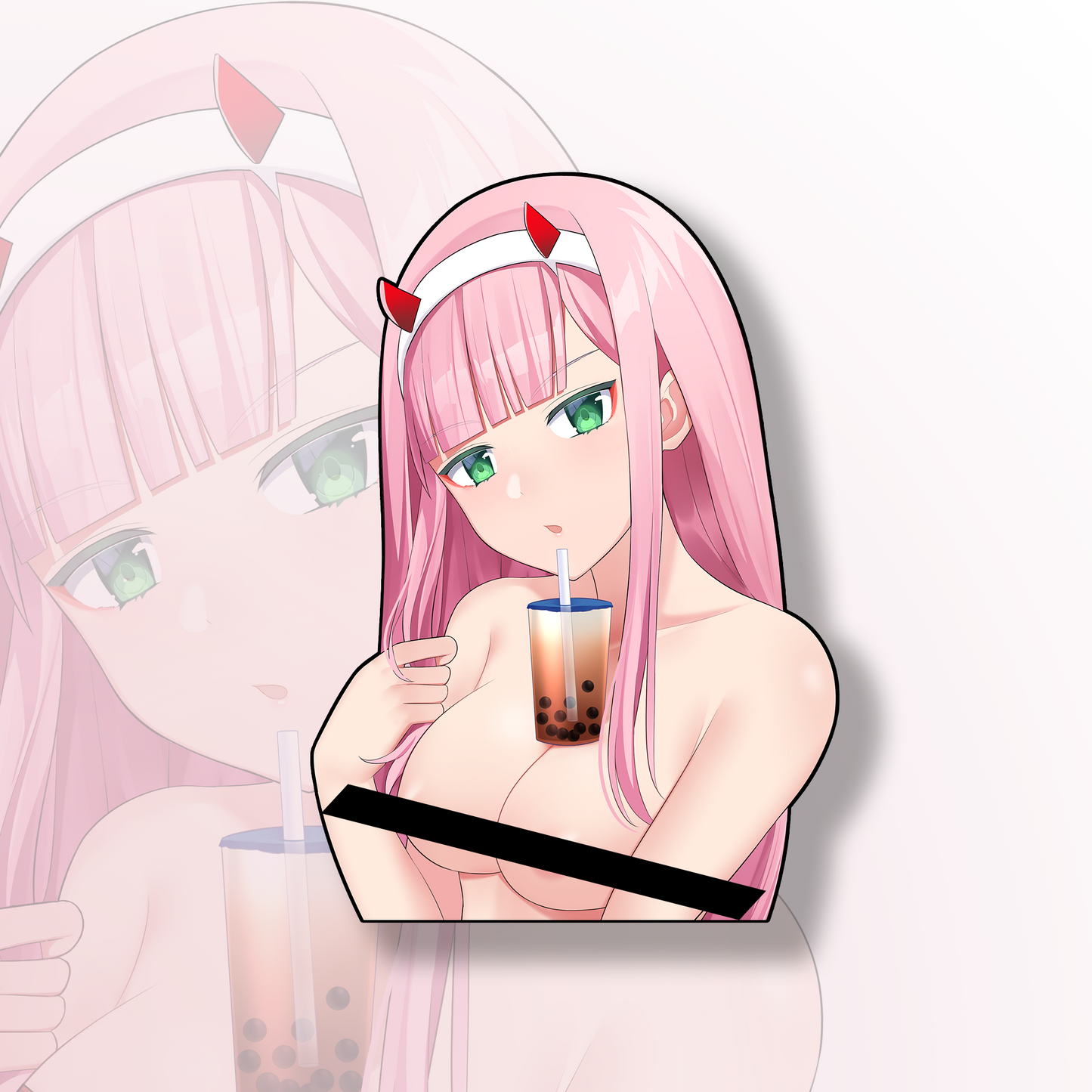 Zero Two Boba Babe Sticker