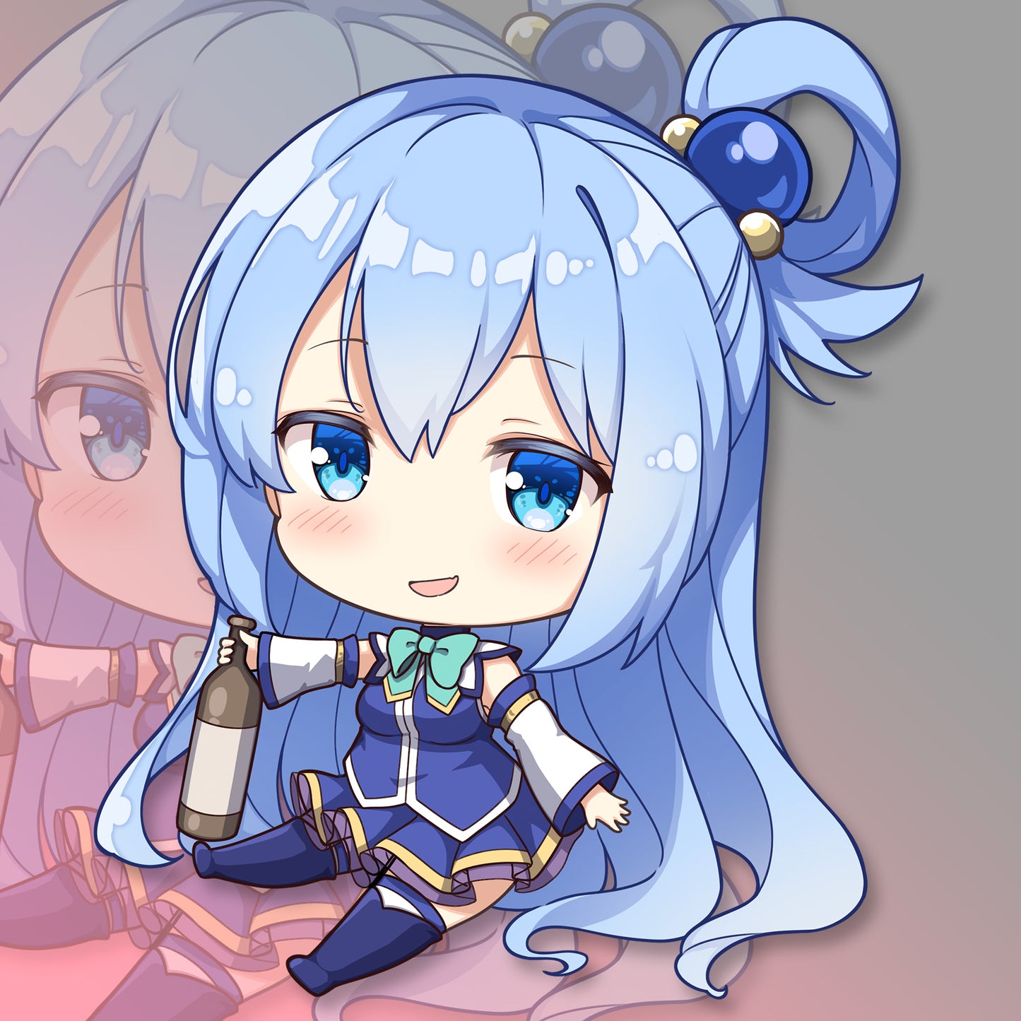 Aqua Pocket Waifu Sticker