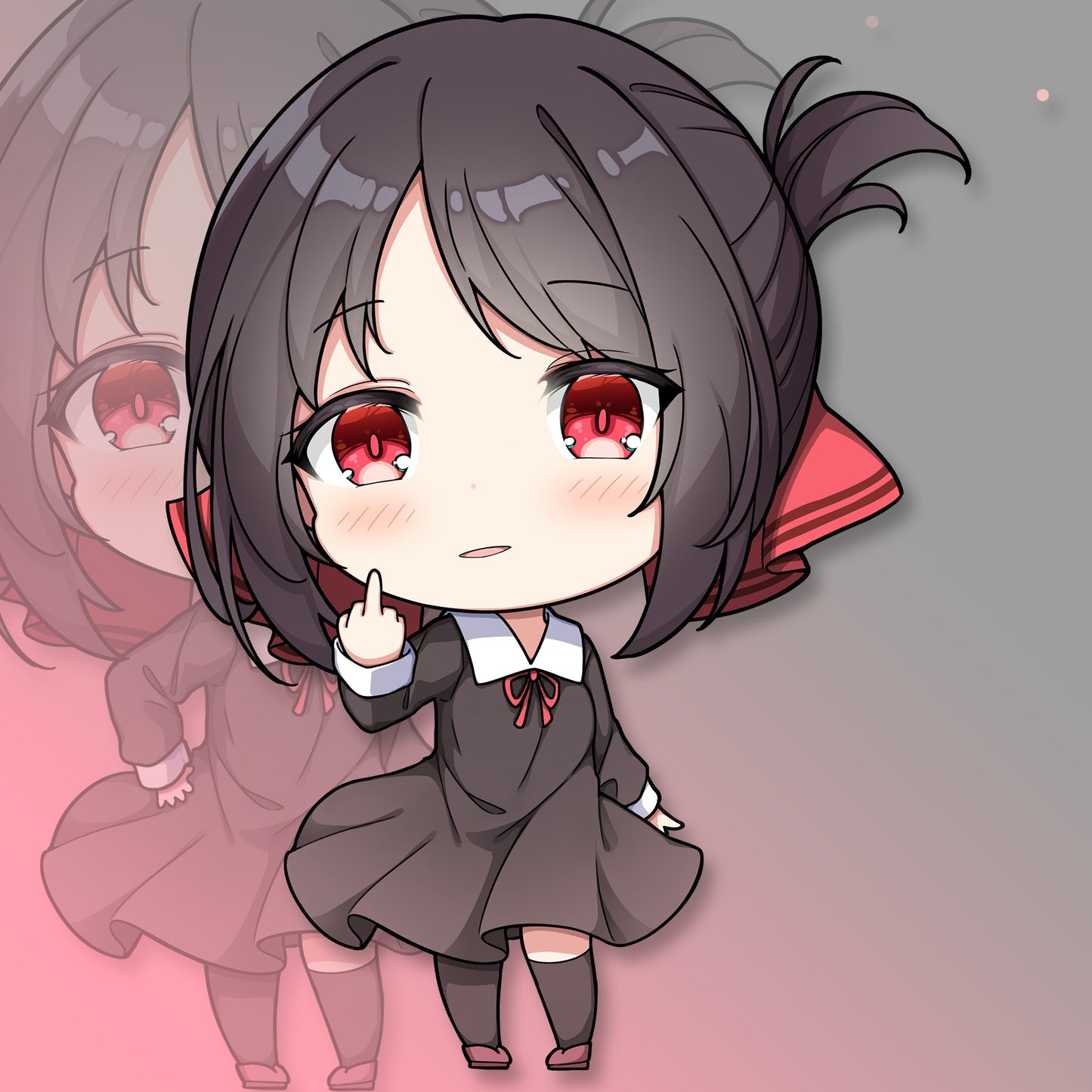 Kaguya Pocket Waifu Sticker