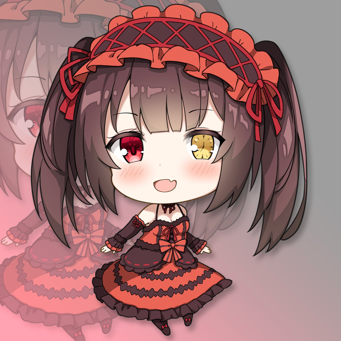 Kurumi Pocket Waifu Sticker