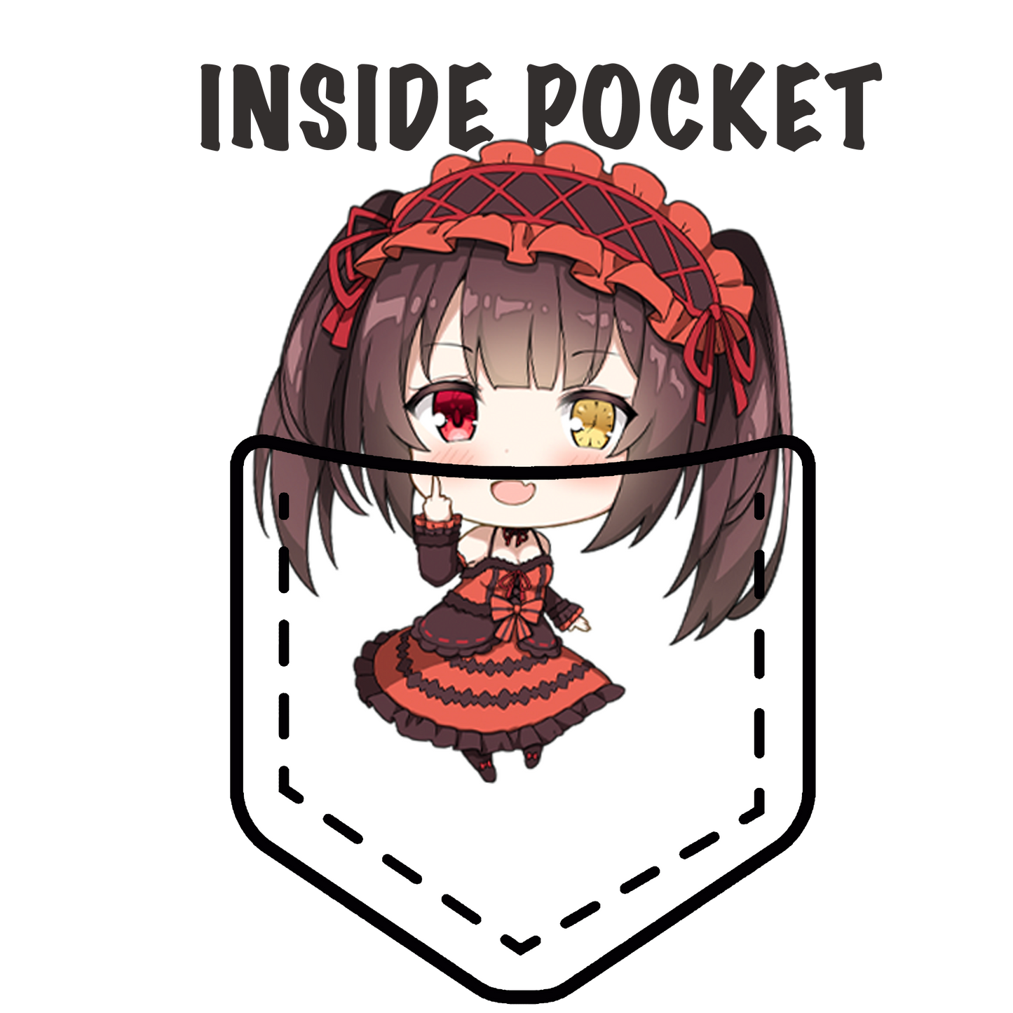 Kurumi Pocket Waifu Shirt