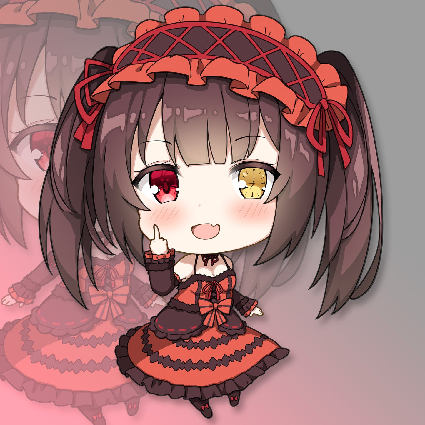 Kurumi Pocket Waifu Sticker