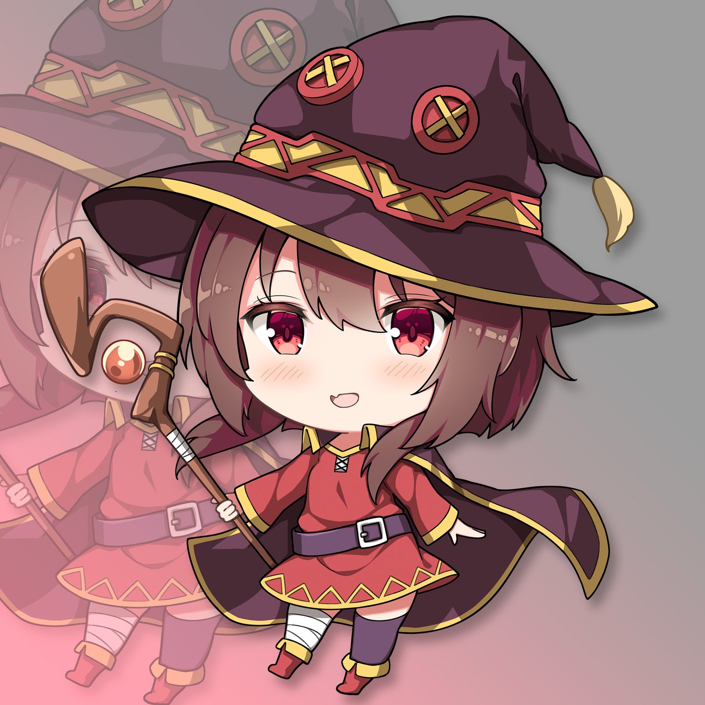 Megumin Pocket Waifu Sticker