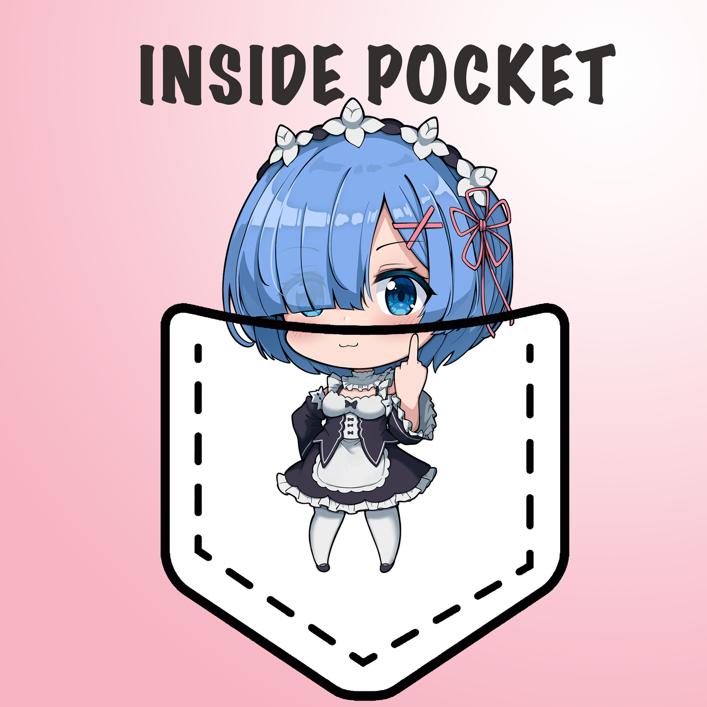 Rem Pocket Waifu Shirt