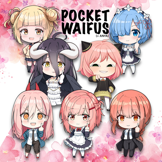 Full Body Pocket Waifu (+Anya) Sticker Bundle