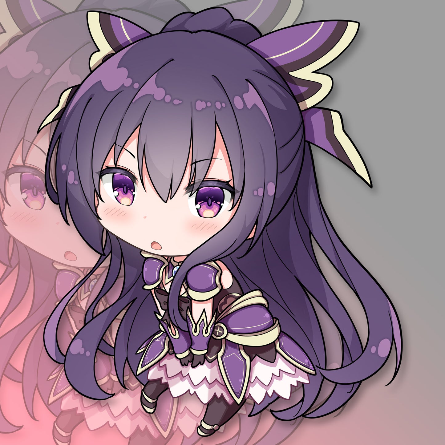 Tohka Pocket Waifu Sticker